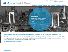 Tablet Screenshot of manansteel.com